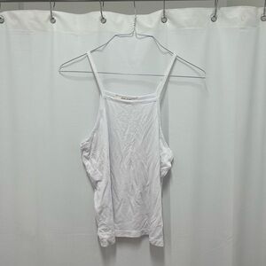 NWOT Adam Levine Collection White Fitted Backless Camisole